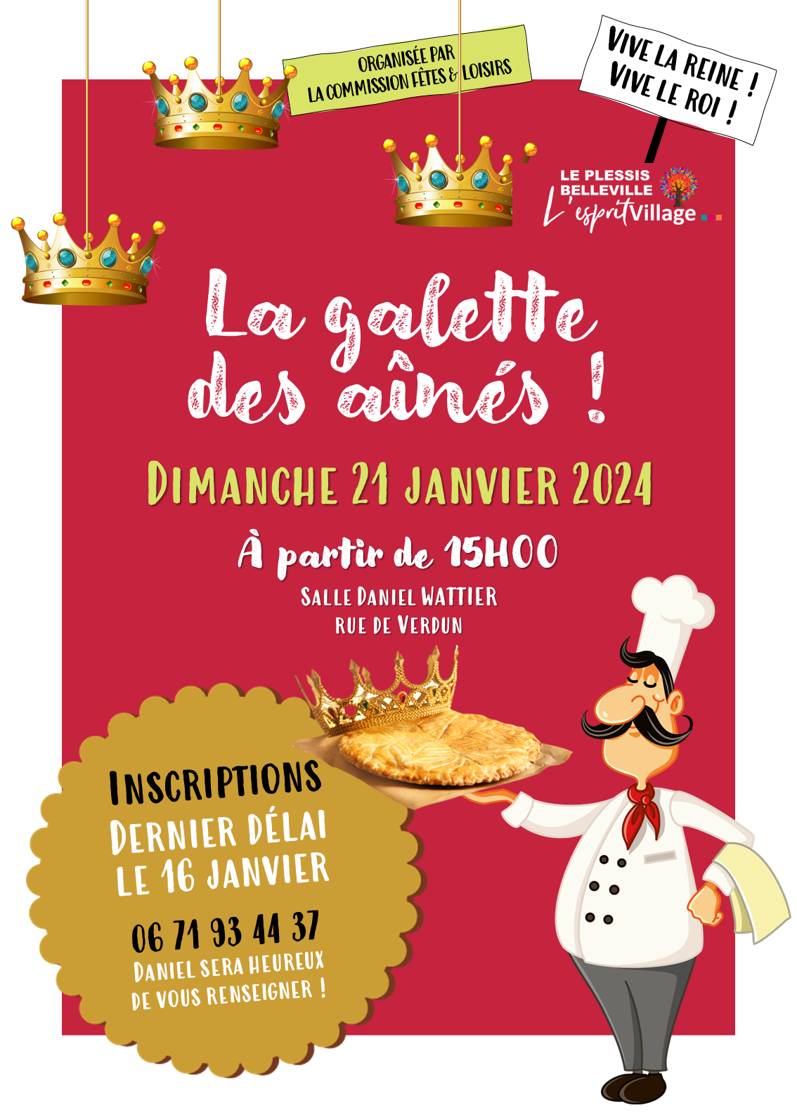 Galette des Rois: vive le roi!