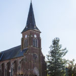 Travaux de démoussage du toit de l’église
